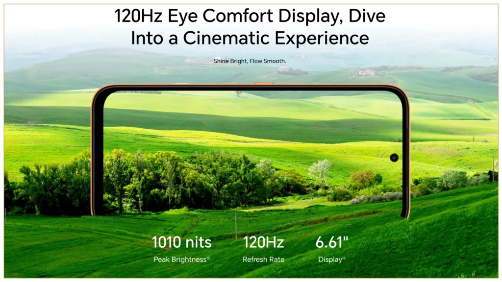 Honor X7e Display